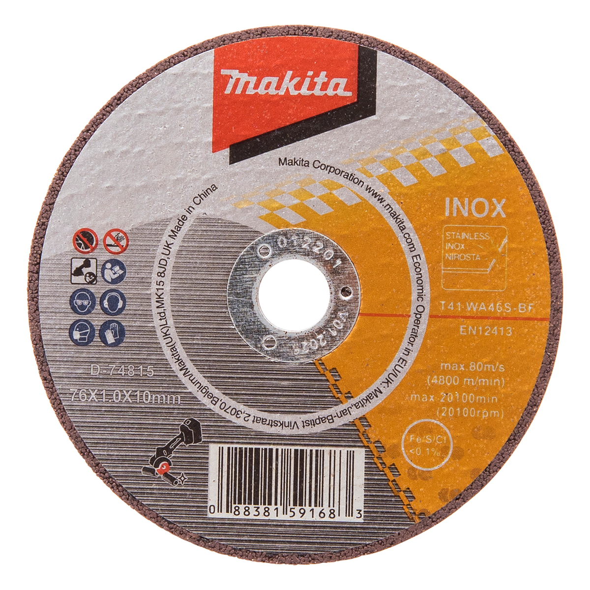 MAKITA D-74815-5 pjovimo diskų rinkinys metalui 76mm