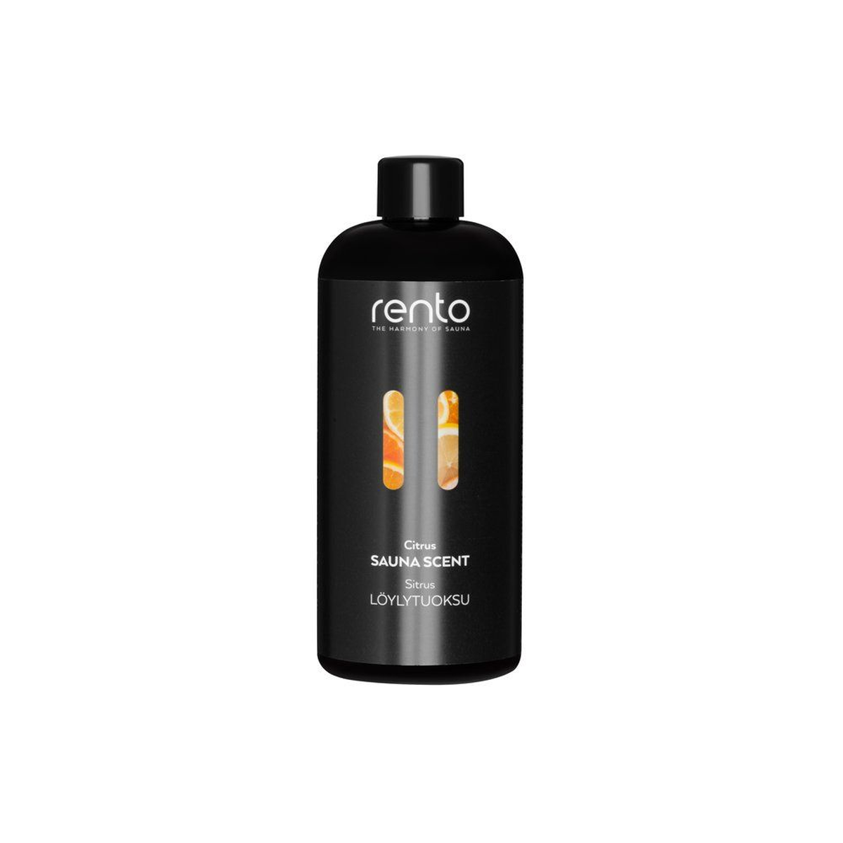 Rento citrusų kvapo esencija pirčiai 400ml butelyje su gaiviu citrusinių vaisių aromatu