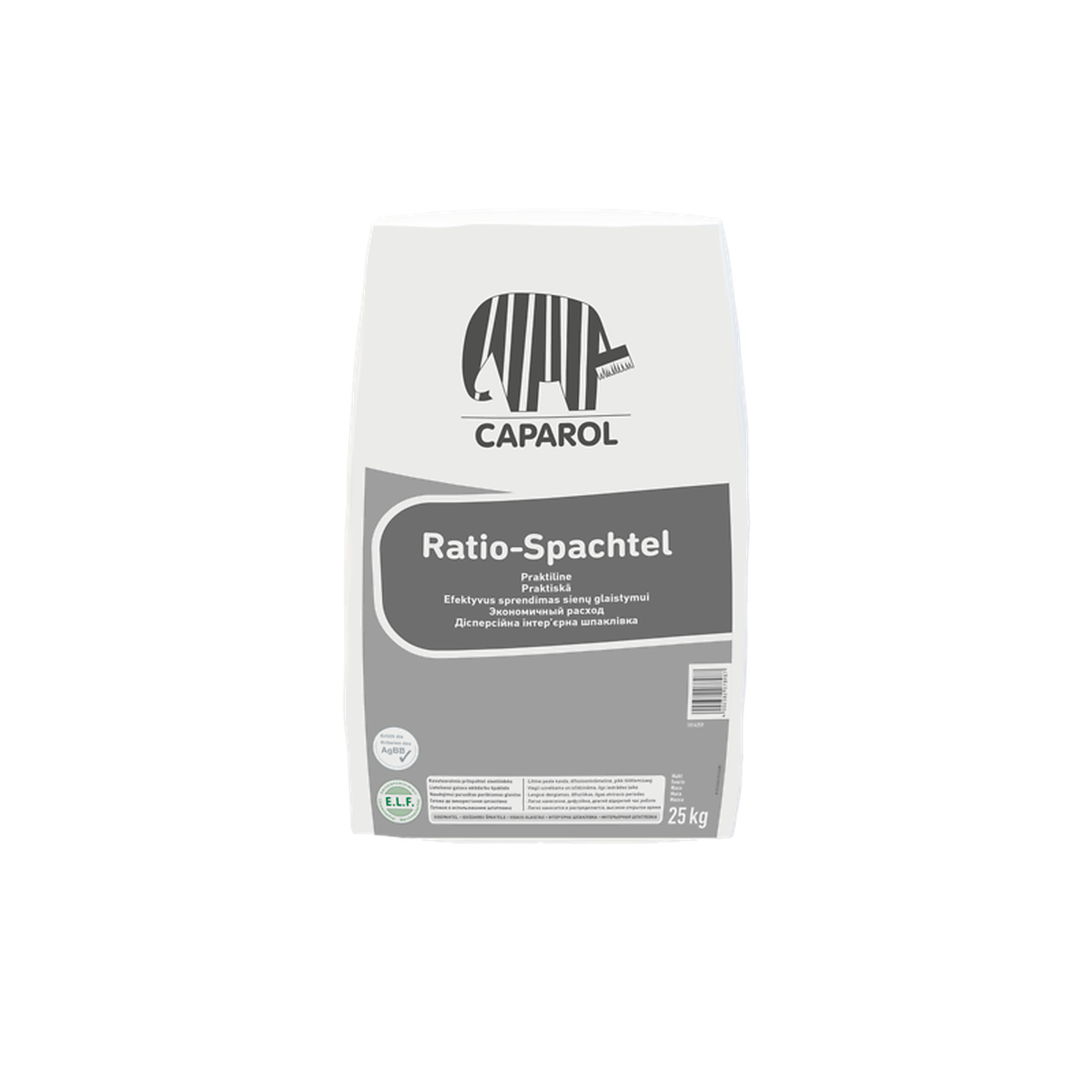 Caparol Ratio Spachtel baltas glaistas 25kg kibire vidaus sienų ir lubų apdailai