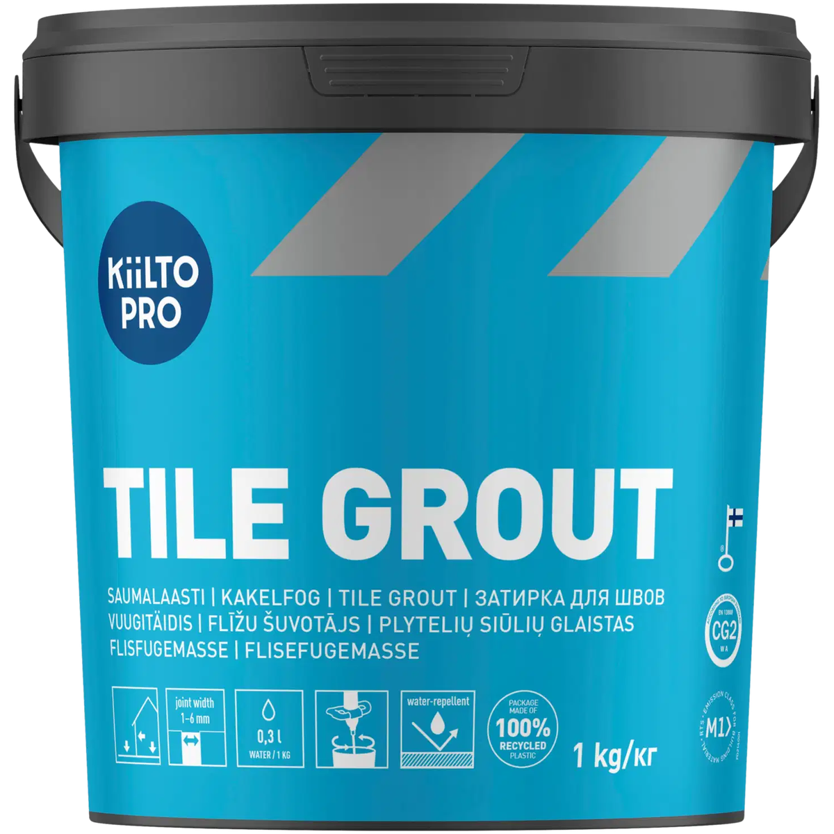 KIILTO plytelių siūlių glaistas 1kg smėlio spalvos 30 pakuotė