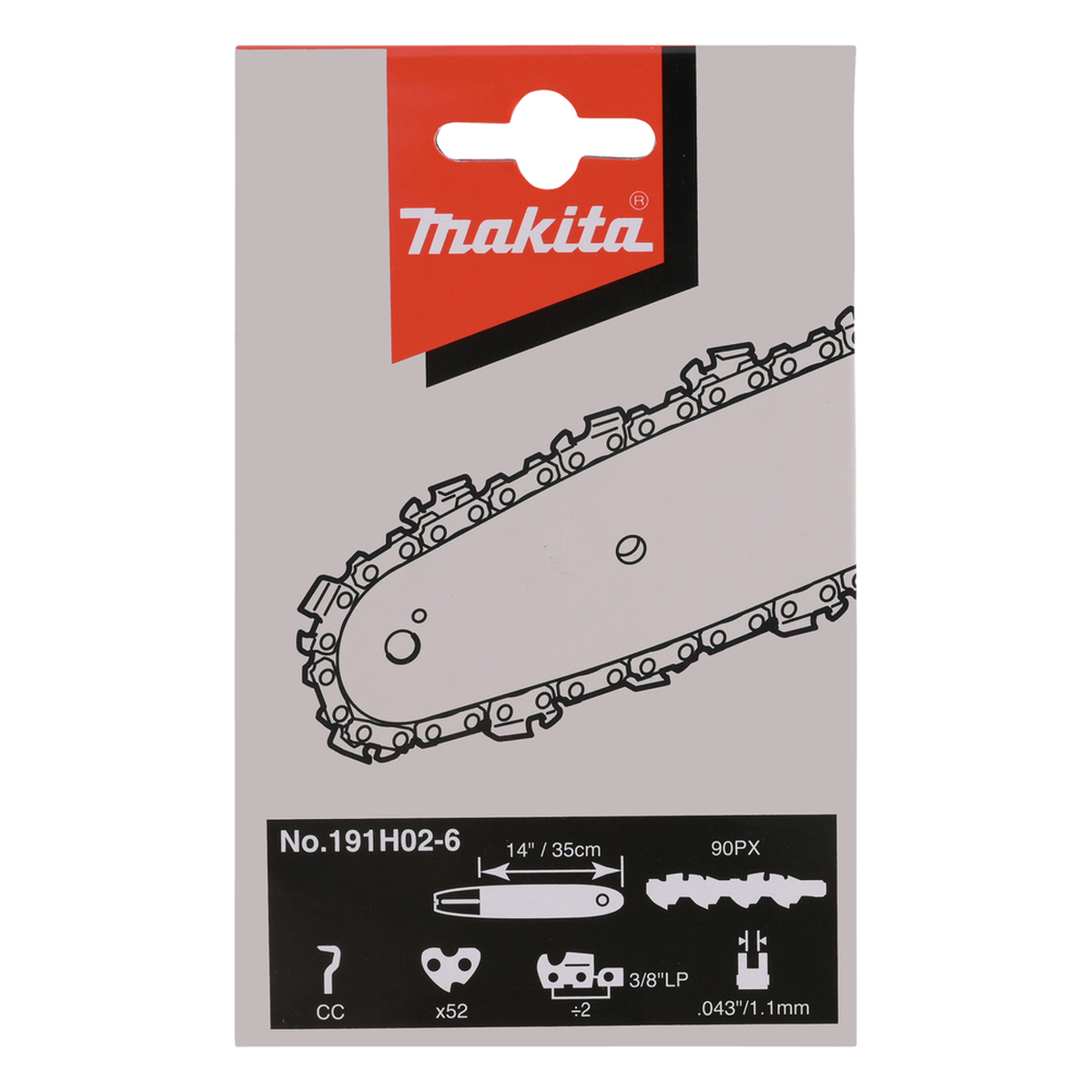 Originali Makita grandinė 90PX tipo žemo profilio