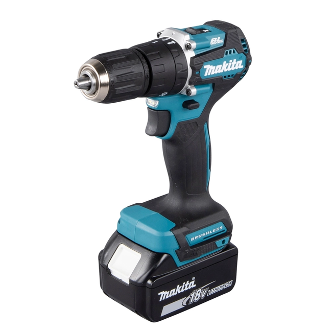Profesionalus 18V Makita gręžtuvas su 20 sukimo padėčių ir elektriniu stabdžiu