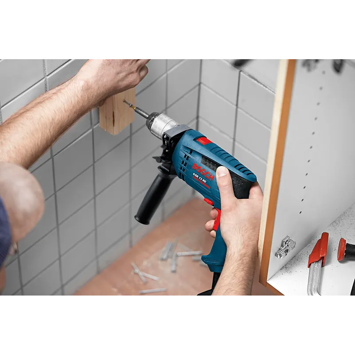 BOSCH GSB 13 laidinis gręžtuvas su berakčiu griebtuvu