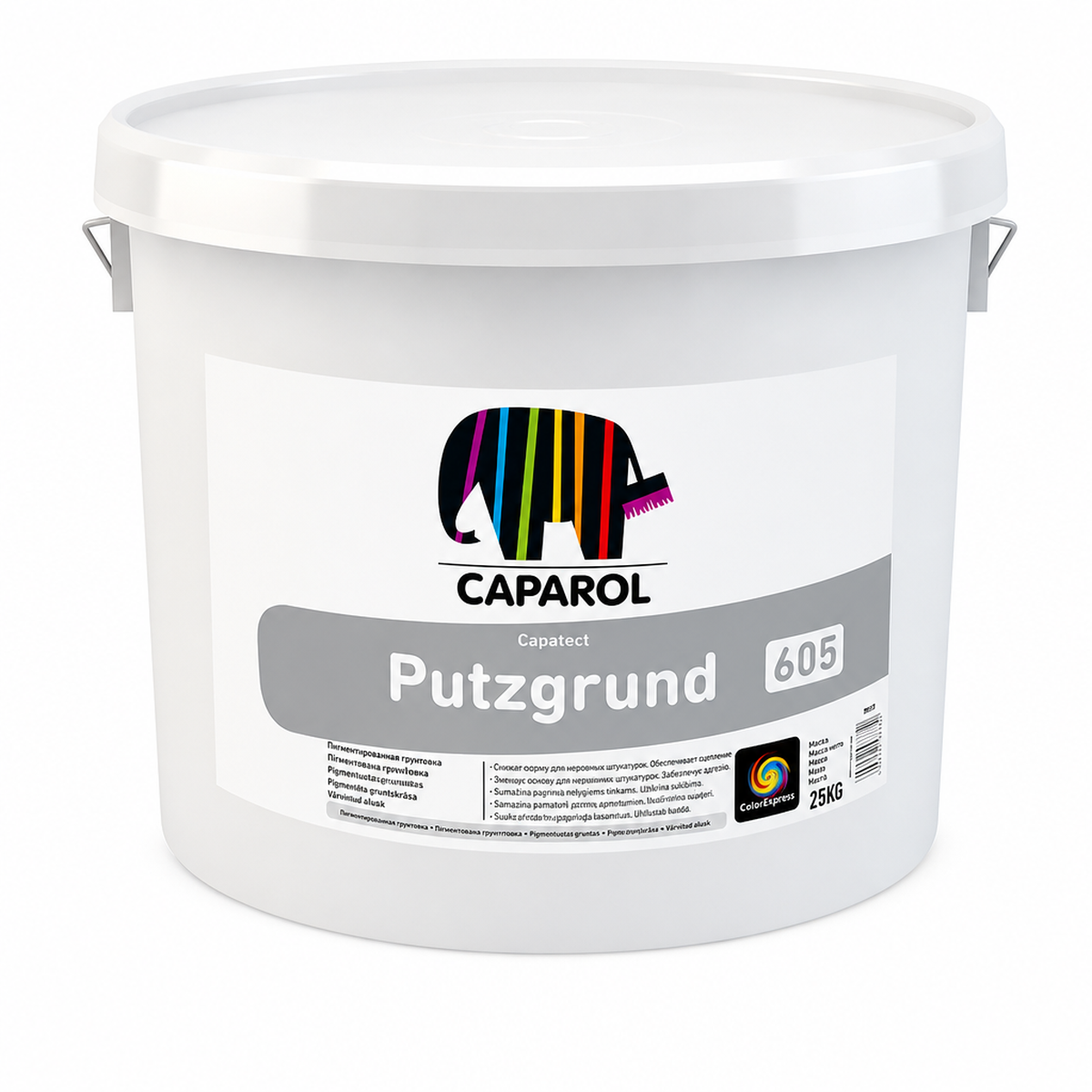 CAPAROL PUTZGRUND B1 605 gruntas su kvarco papildais 25kg kibire faktūriniam paviršiui