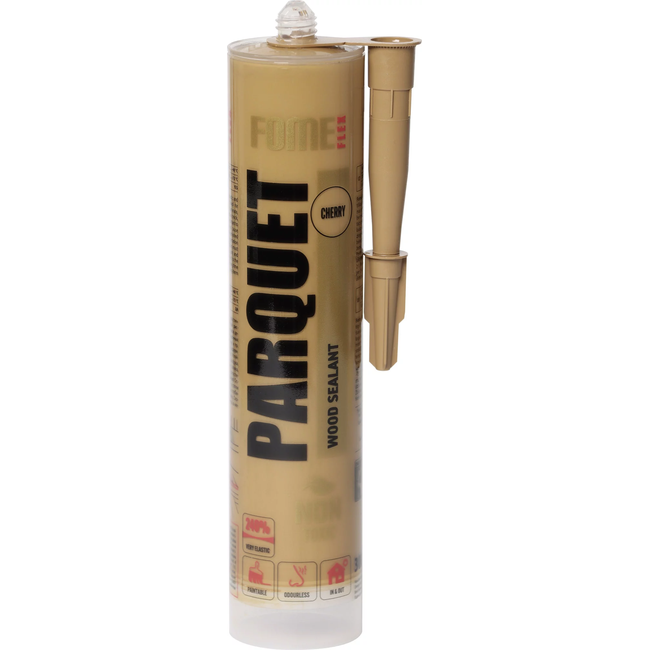 FOME FLEX PARQUET hermetikas vyšnios spalvos 300ml medinėms grindims