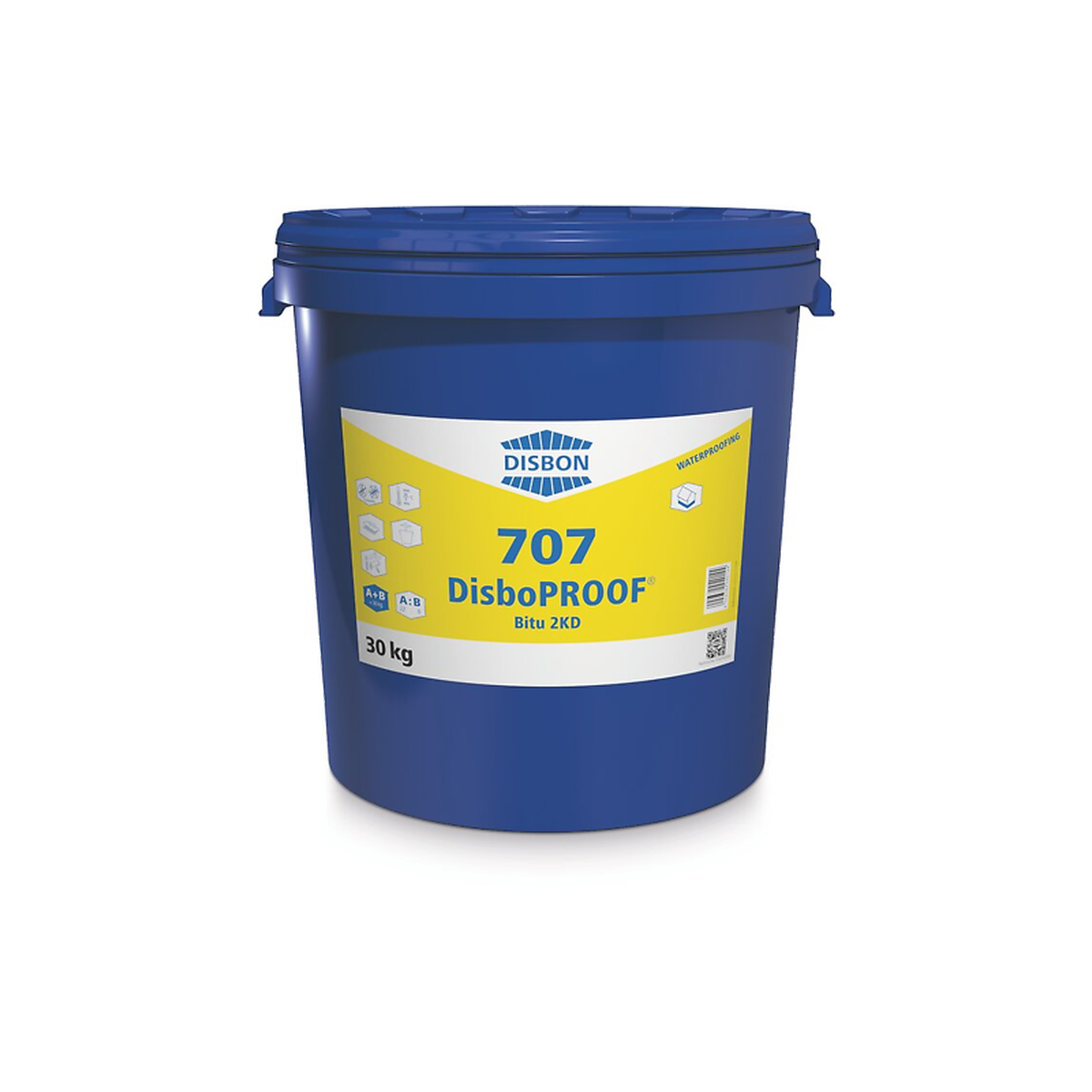 DisboPROOF 707 Bitu 2KD bituminė hidroizoliacija 30kg kibiras pamatų ir rūsių sandarinimui