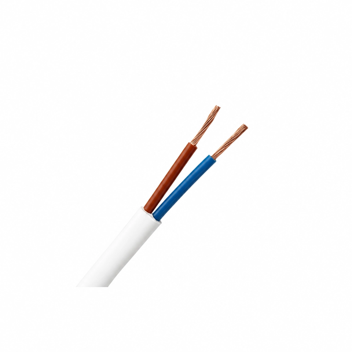 OMY 2x1.5 mm² 15 metrų varinis elektros kabelis su PVC izoliacija buitiniams prietaisams