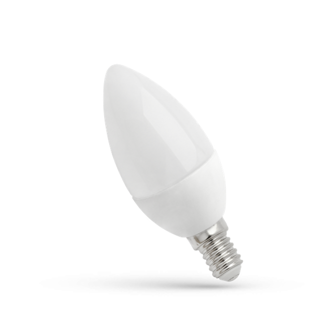 LED lemputė C37 8W E14 cokoliu žvakės formos šilta šviesa 3000K