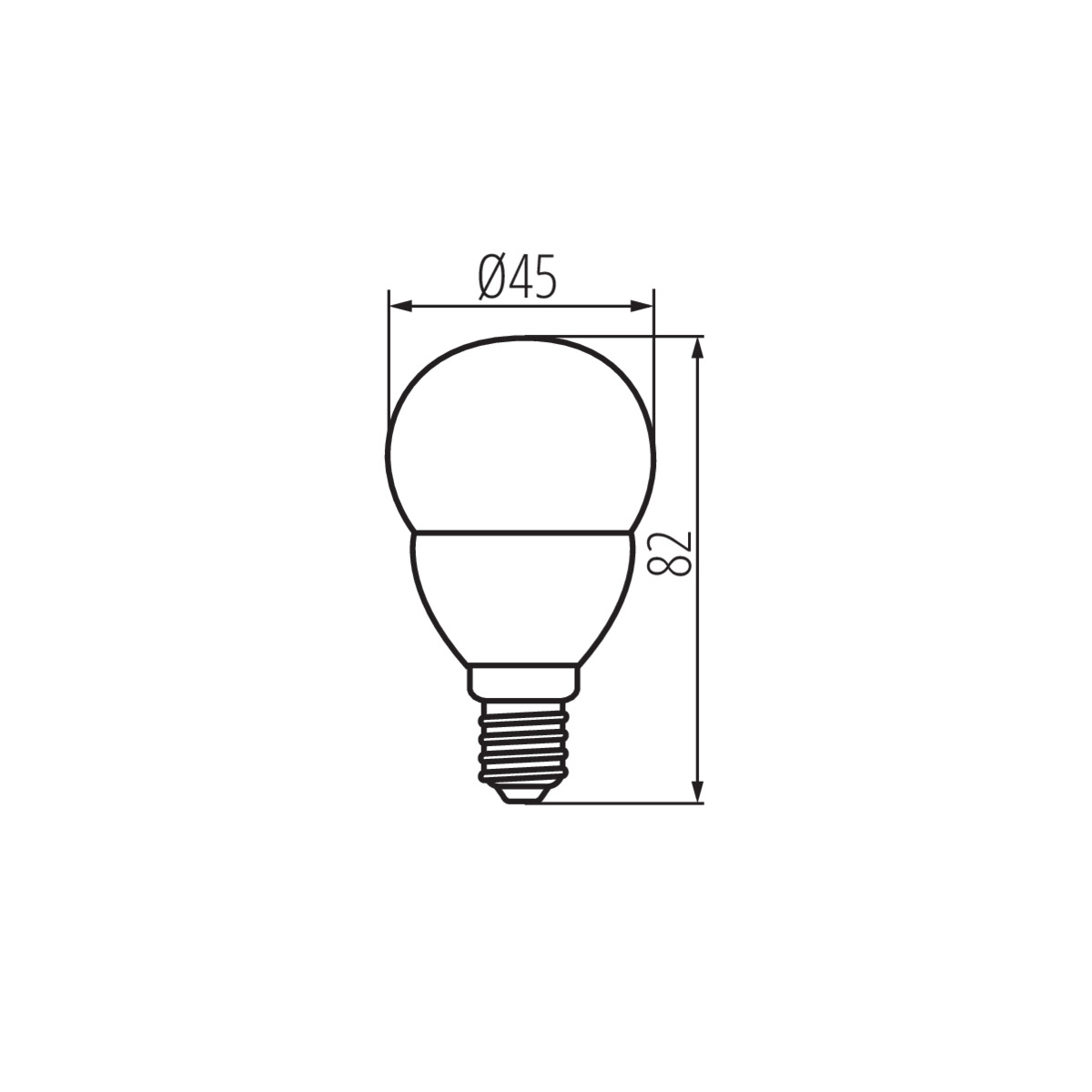 Energiją taupanti LED lempa G45 806LM E14 cokolio