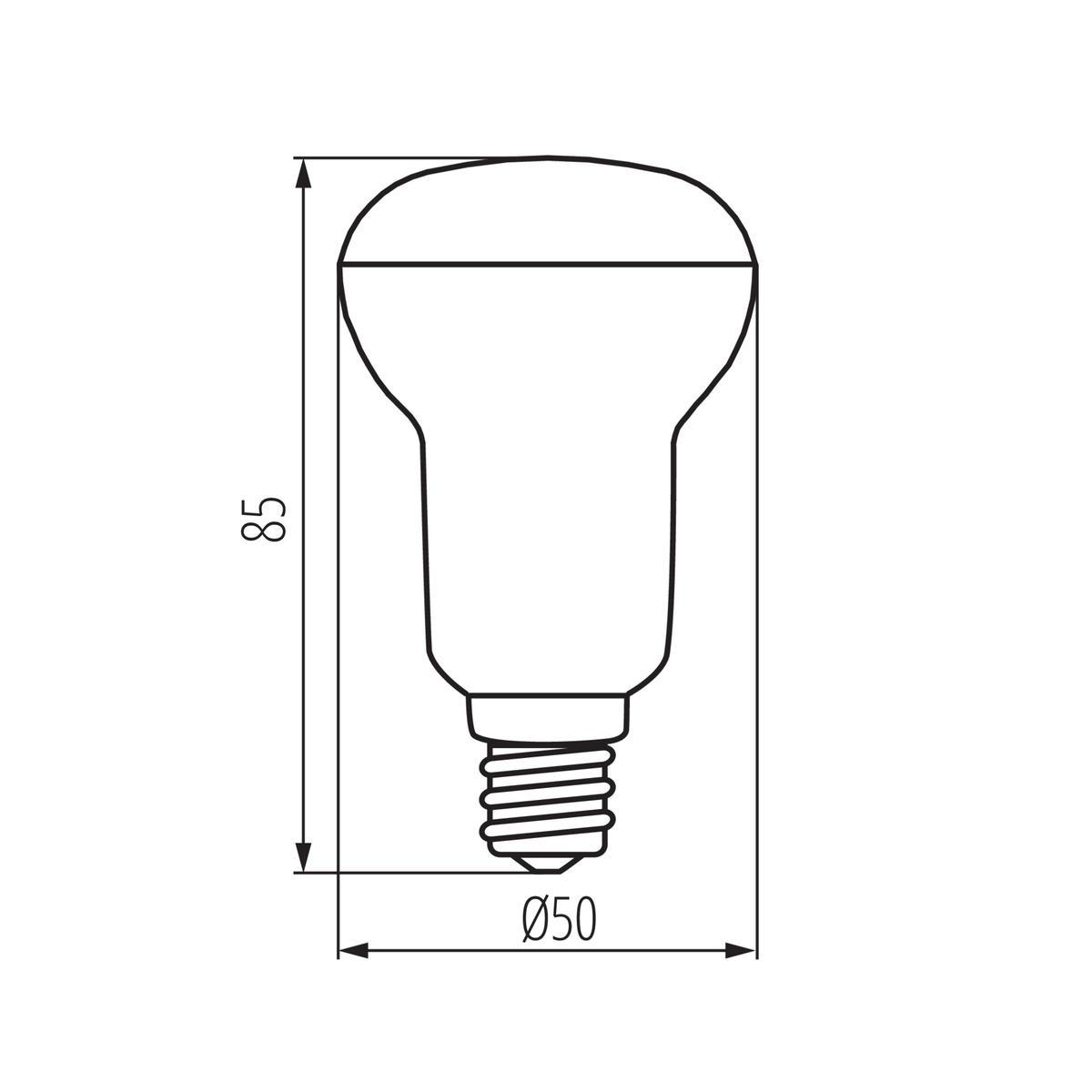 LED lemputė SIGO 6W su E14 cokole 480 liumenų šviesos srautu