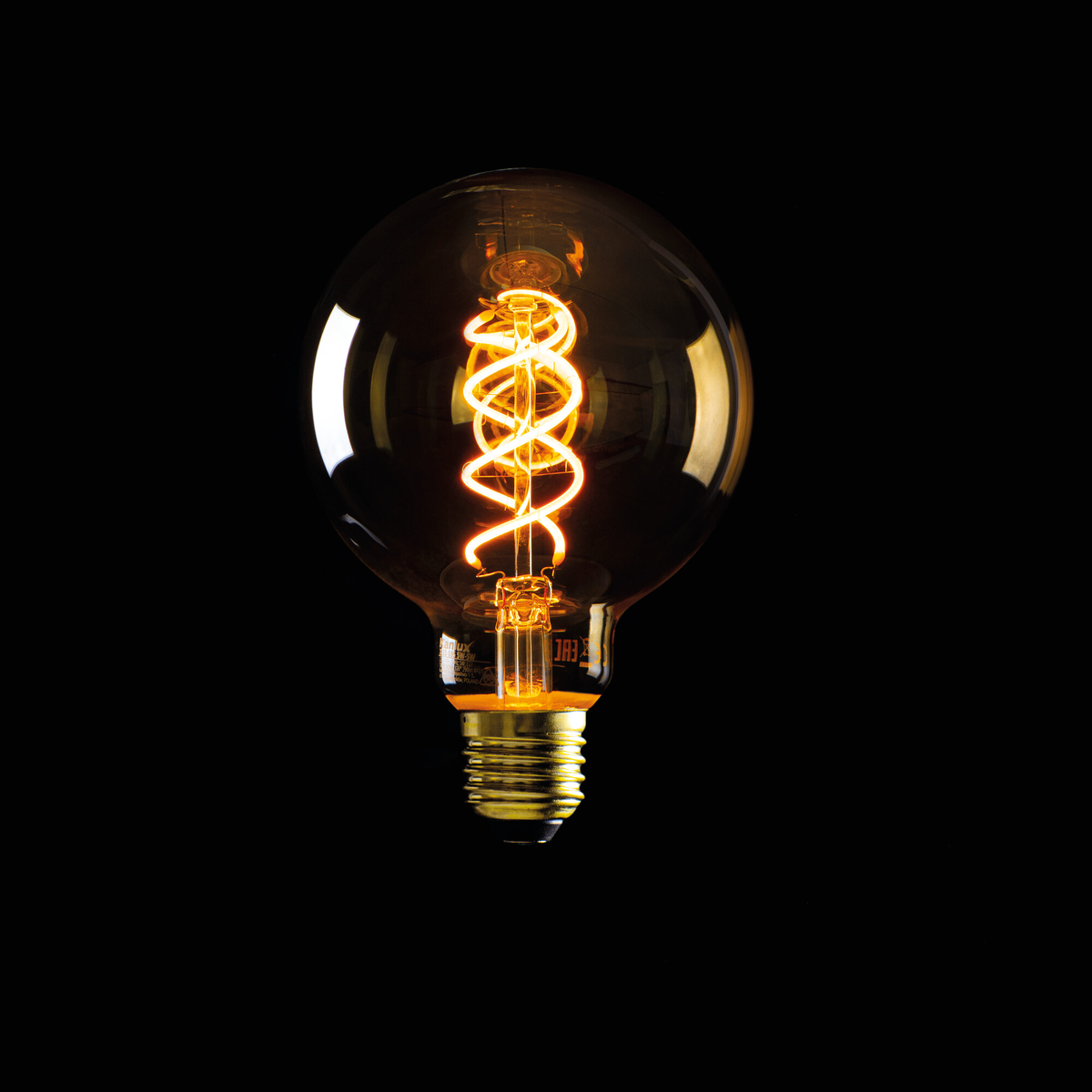 Globe G95 formato LED lemputė su volframo spirale viduje