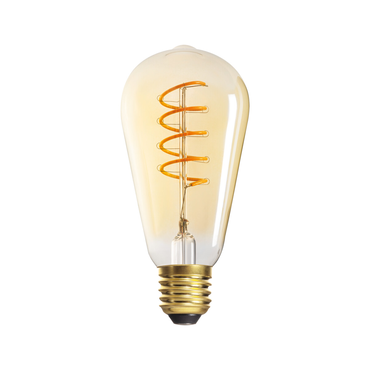 Kanlux XLED ST64 E27 4W LED lemputė su gintariniu stiklu