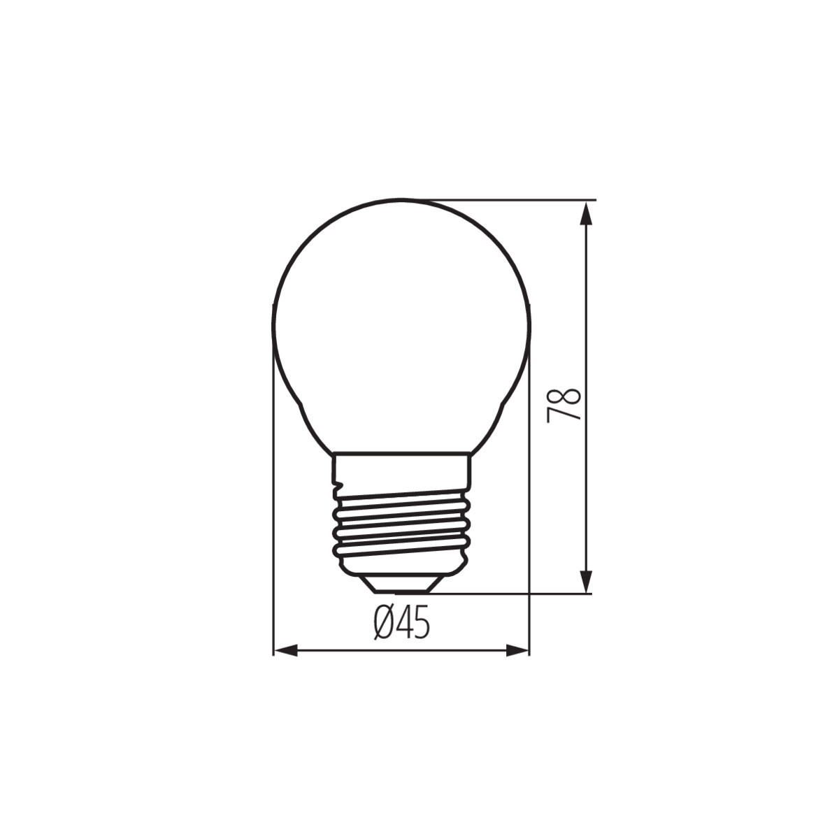 Kompaktiška G45 LED lemputė su skaidriu stiklu 806 lumenų