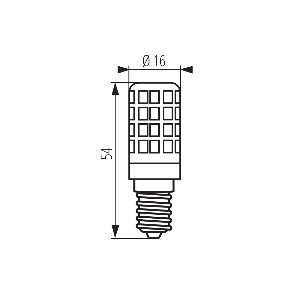 Miniatiūrinė 16mm LED lemputė baldų apšvietimui