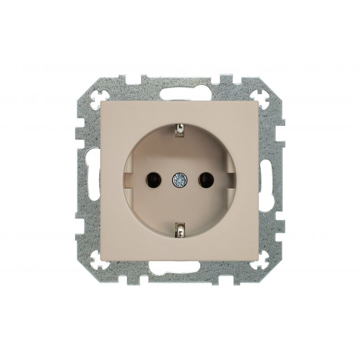 Schuko lizdas Liregus retro kreminė matinė spalva IKL16-404-01