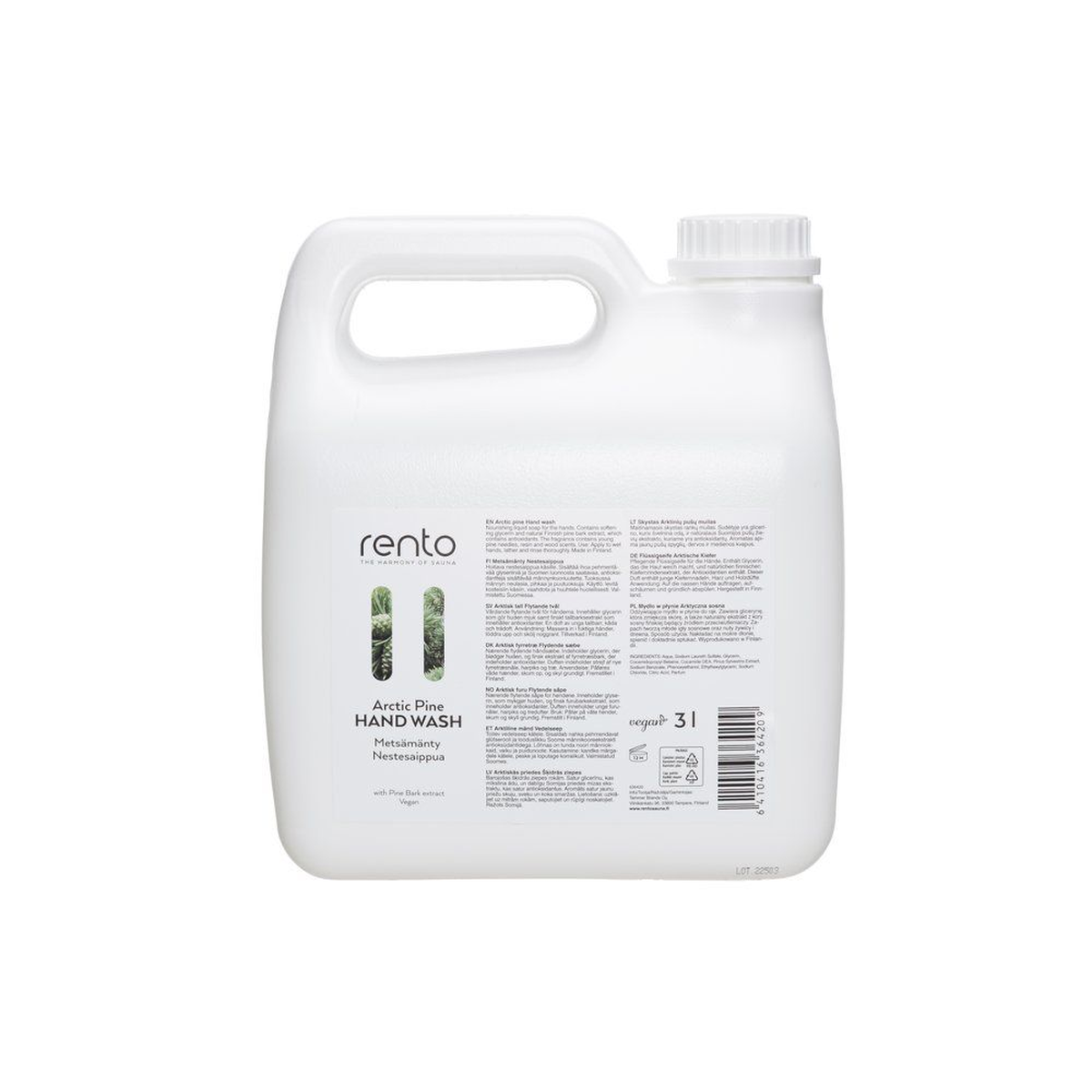 Rento Arctic Pine skystas rankų muilas 3L su šiaurinės pušies kvapu