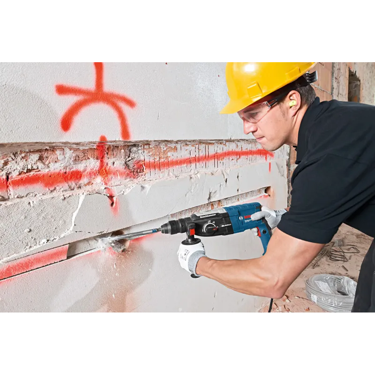 Bosch GBH 2-28 F su KickBack Control apsaugos sistema
