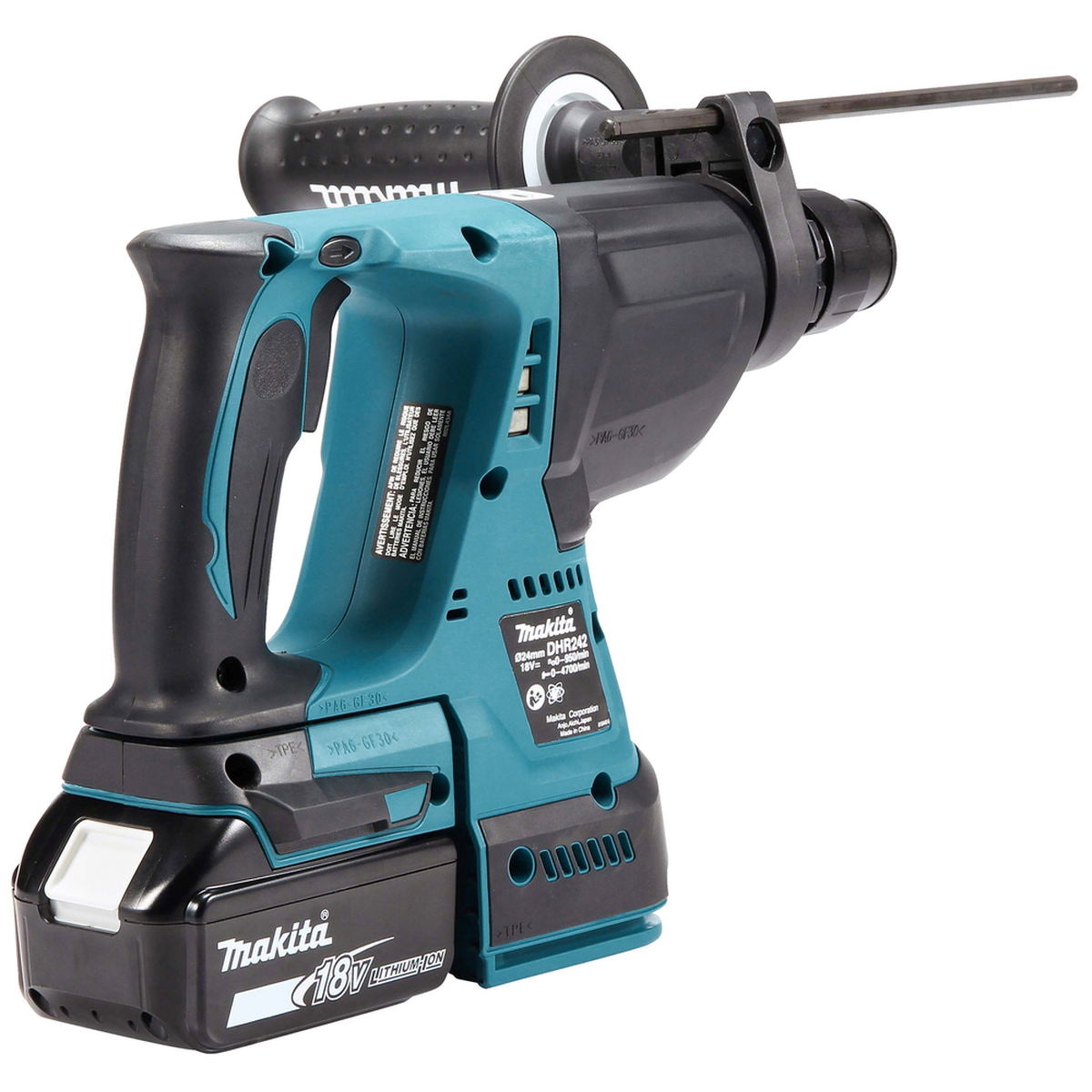 MAKITA DHR242Z bešepetėlis perforatorius su SDS-PLUS