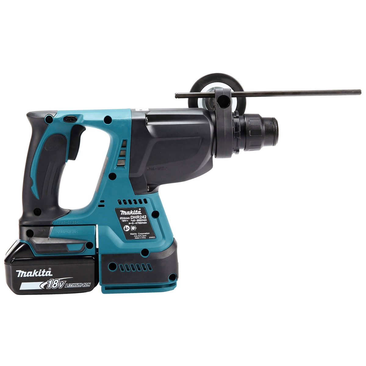 Profesionalus MAKITA perforatorius DHR242Z 18V sistema