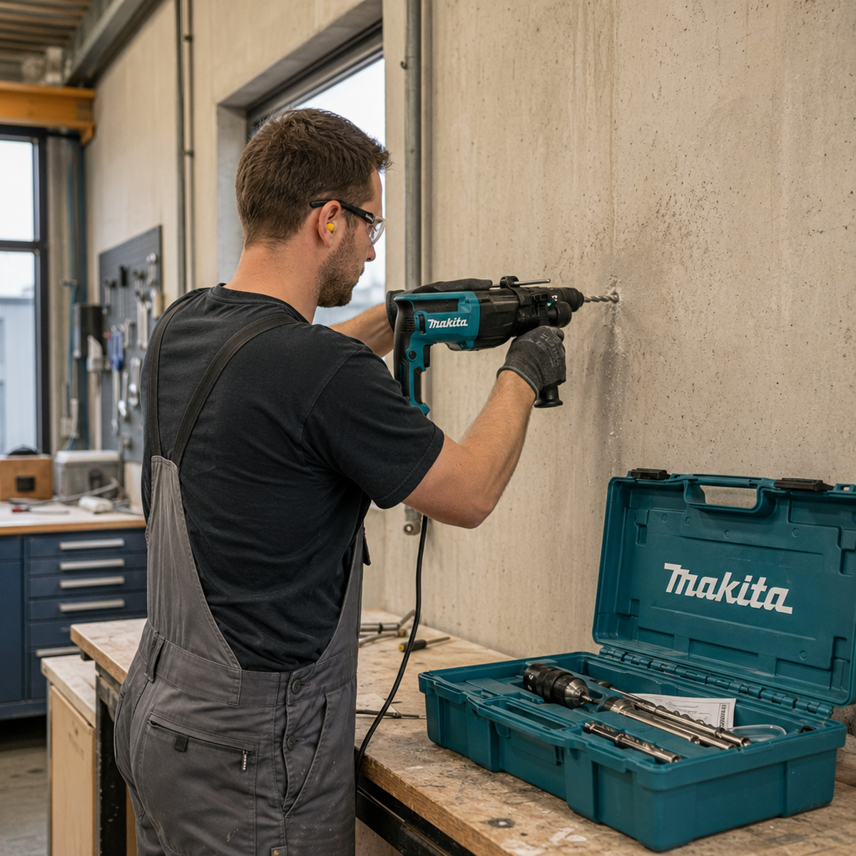 Makita HR2670FT perforatorius 800W su SDS-PLUS sistema