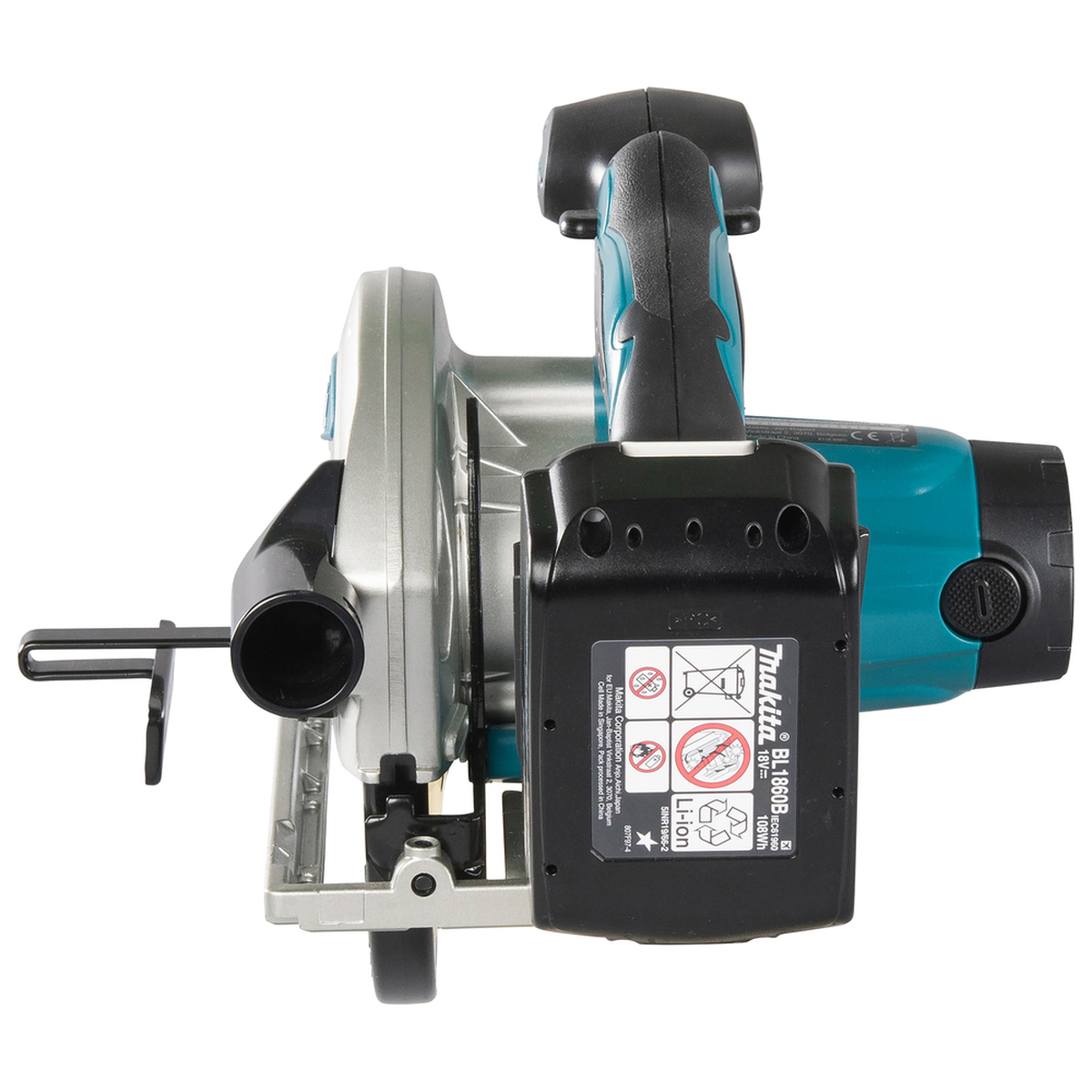 Makita DSS610Z dvigubos apsaugos jungiklis