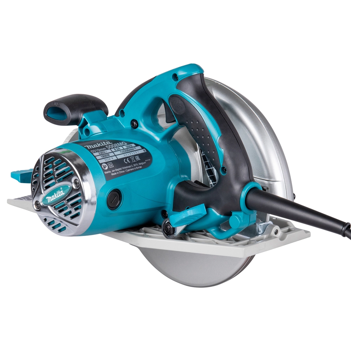 Makita 5008 MGJ pjūklo valdymo elementai ir nustatymai