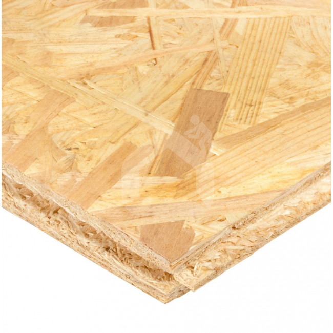OSB3 konstrukcinė plokštė 2500x625x18mm su liežuvėlio išdroža grindų ir sienų montavimui