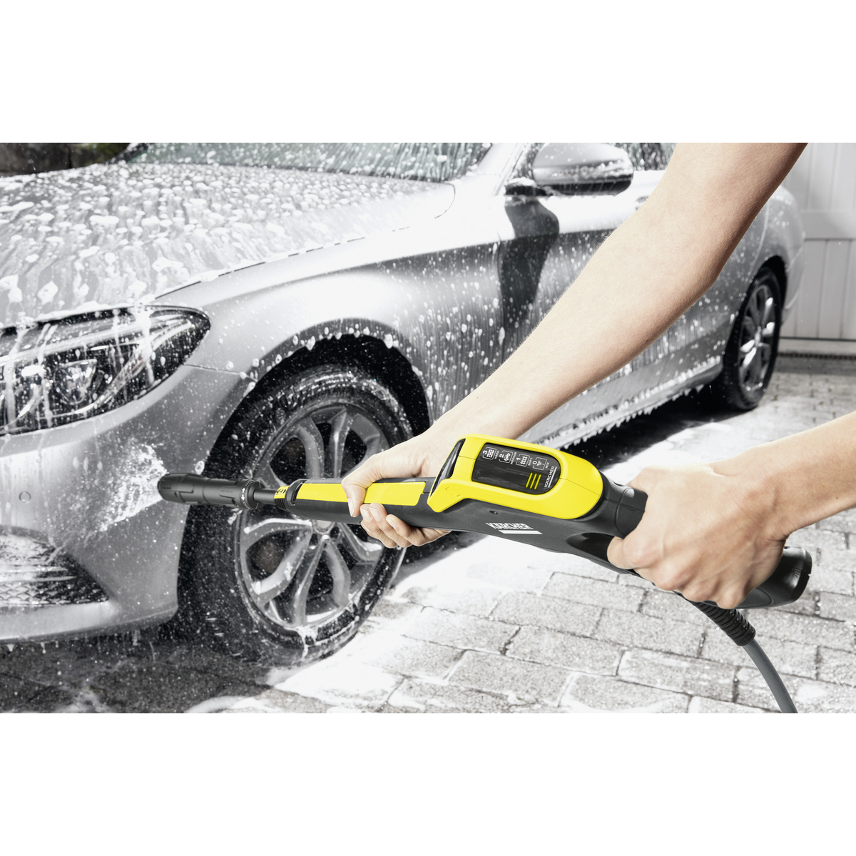 KARCHER K4 plovimo įrenginys su integruotu saugojimo tinklu