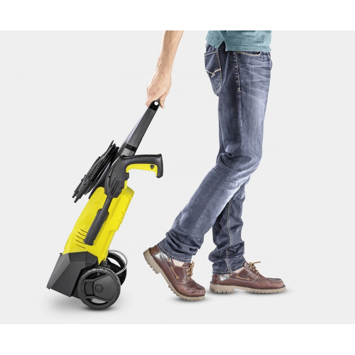 Karcher K3 plovyklos Vario Power reguliuojamas purškimo antgalis darbo metu