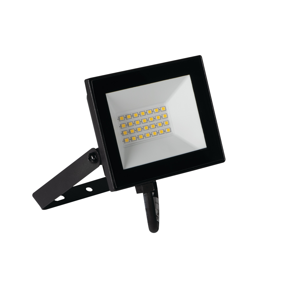 LED prožektorius MILEDO 20W juodu korpusu lauko apšvietimui