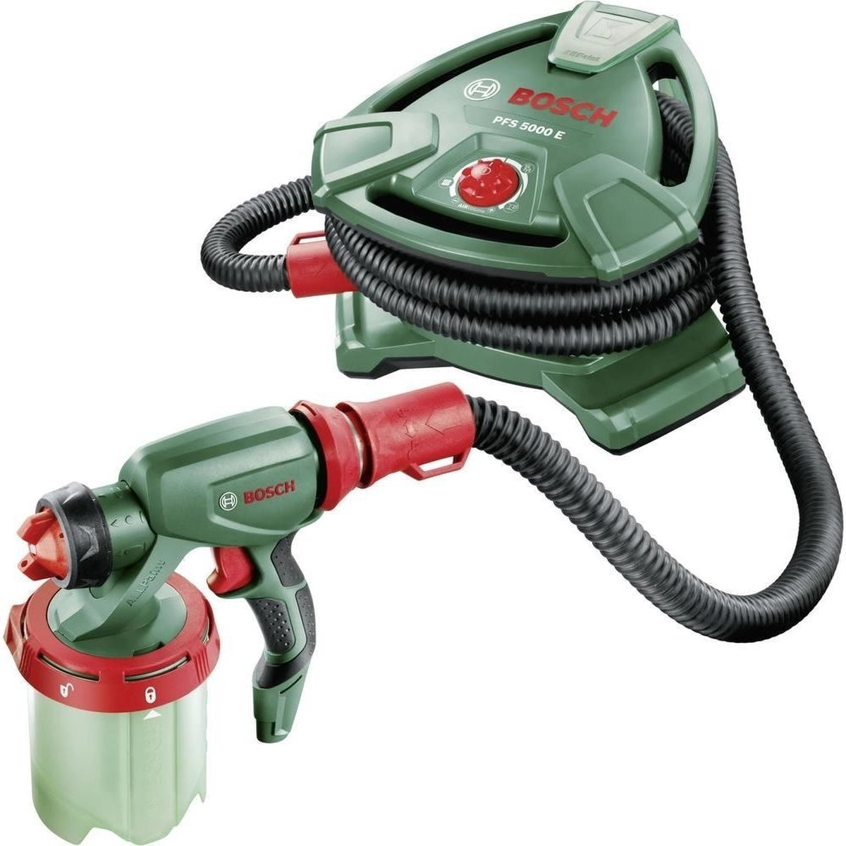 Bosch PFS5000 dažų purkštuvas su ALLPaint technologija ir 1L talpos indu