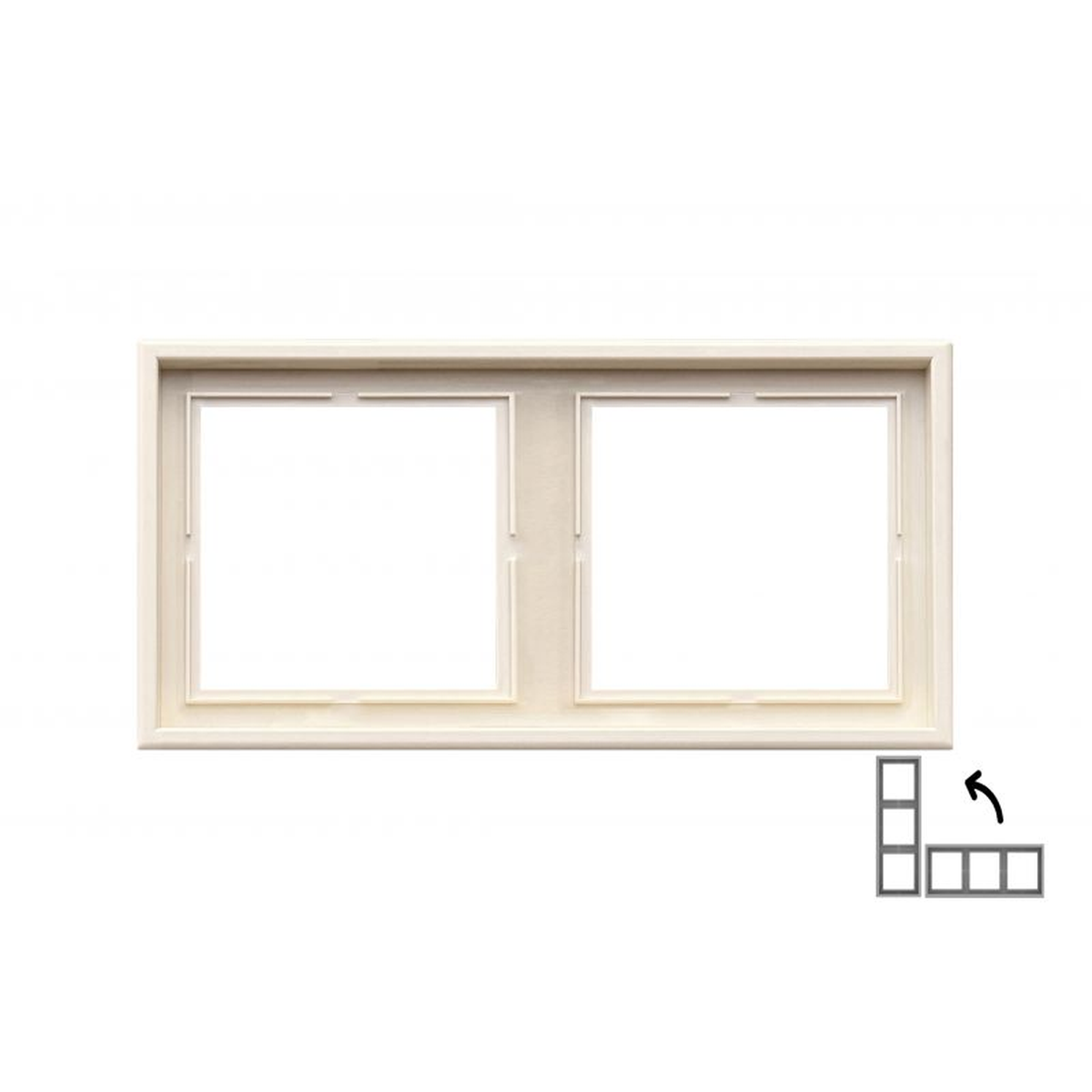 Liregus Modern K14-445-02 plastikinis rėmelis jungikliams ir lizdams