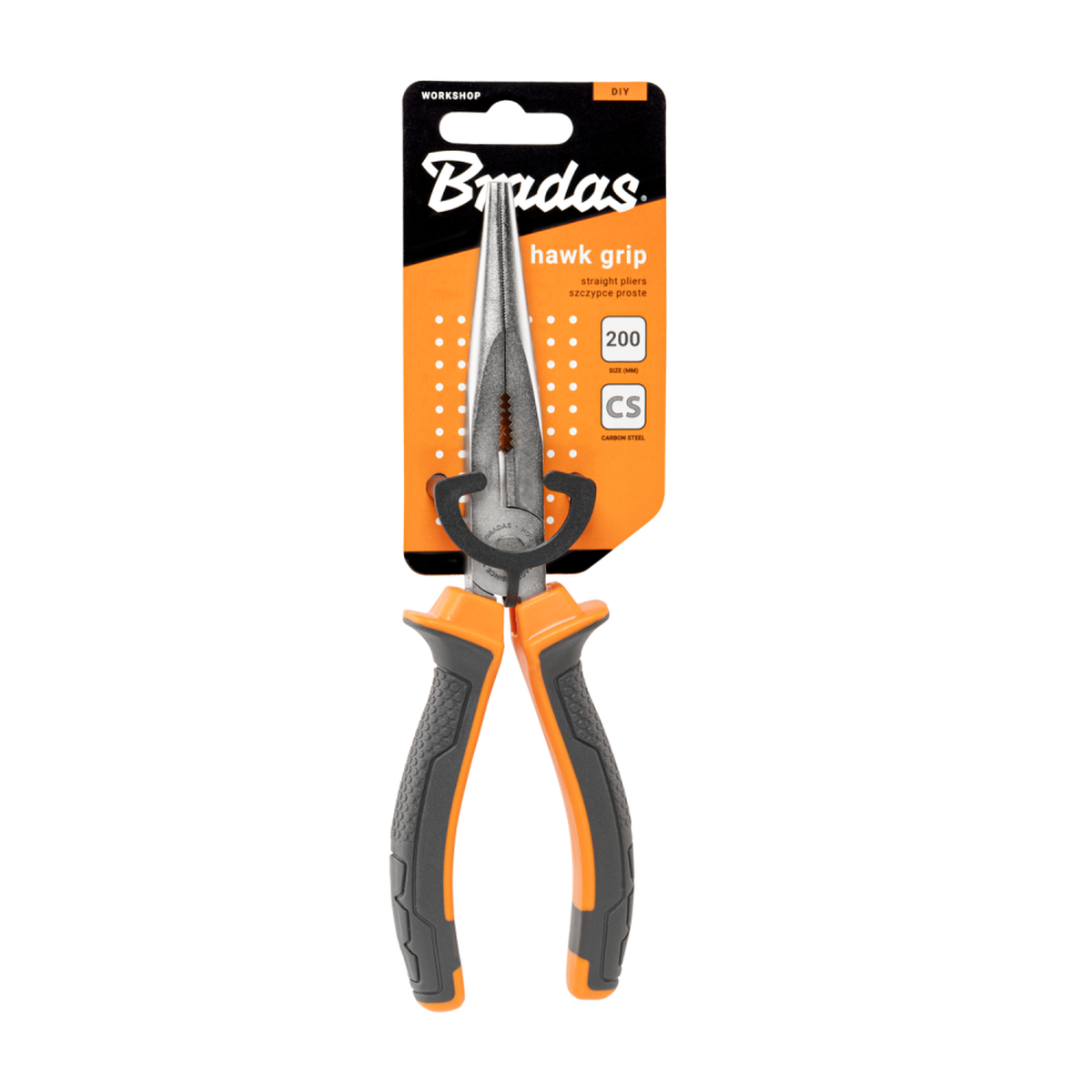 BRADAS HAWK GRIP replės 200mm su ergonomiška rankena