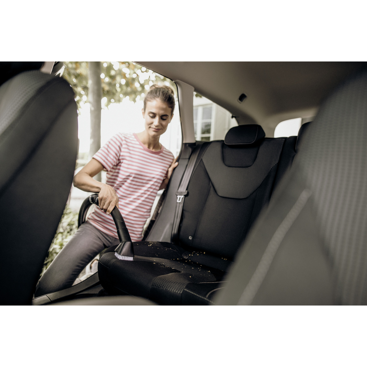 Profesionalūs Kärcher priedai automobilio salonui valyti