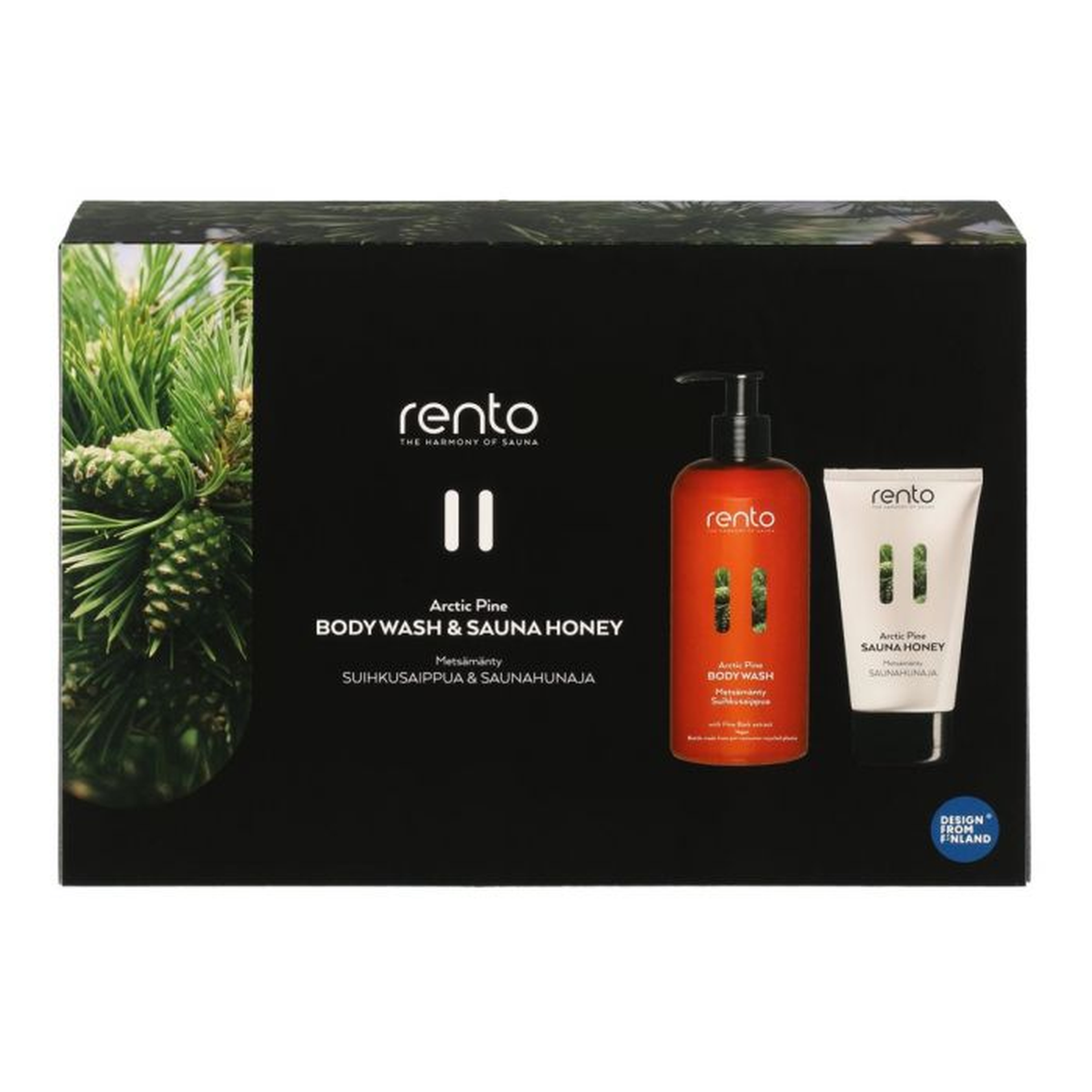 RENTO Arctic Pine pirties rinkinys su prausikliu ir medum