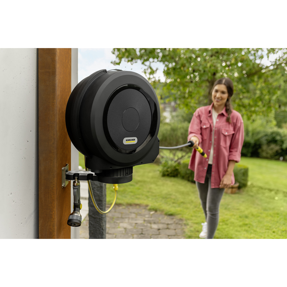 KARCHER HBX 5.35 žarnos dėžės 180 laipsnių sukimosi funkcija