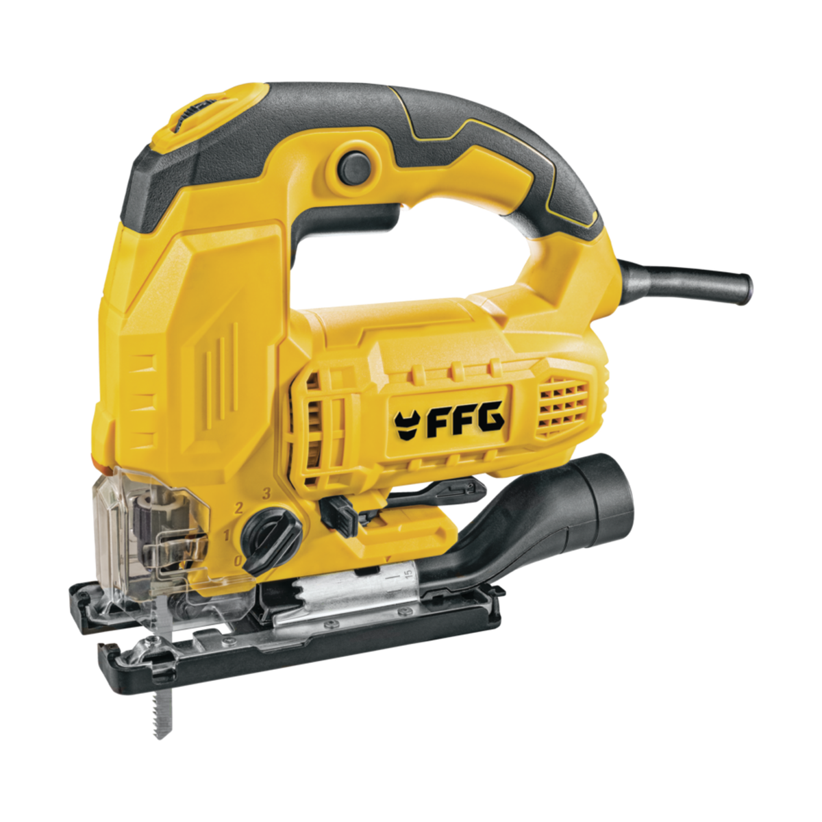 FF GROUP JS 710 PRO elektrinis siaurapjūklis 710W su reguliuojamu greičiu medienai ir metalui pjauti