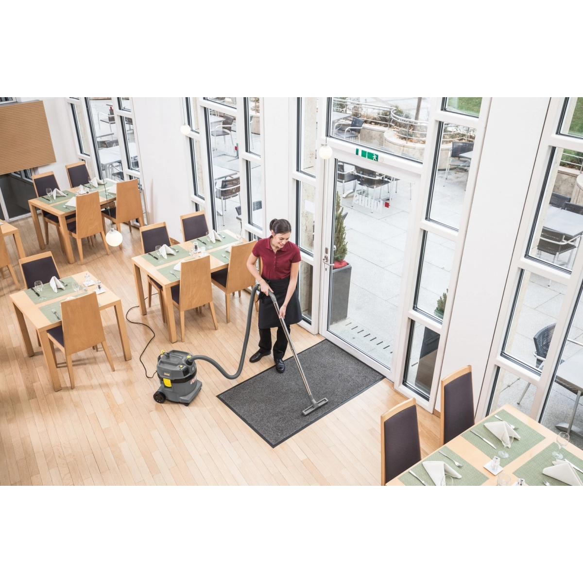 Karcher drėgno ir sauso valymo siurblys su PES filtru ir 1.9m žarna