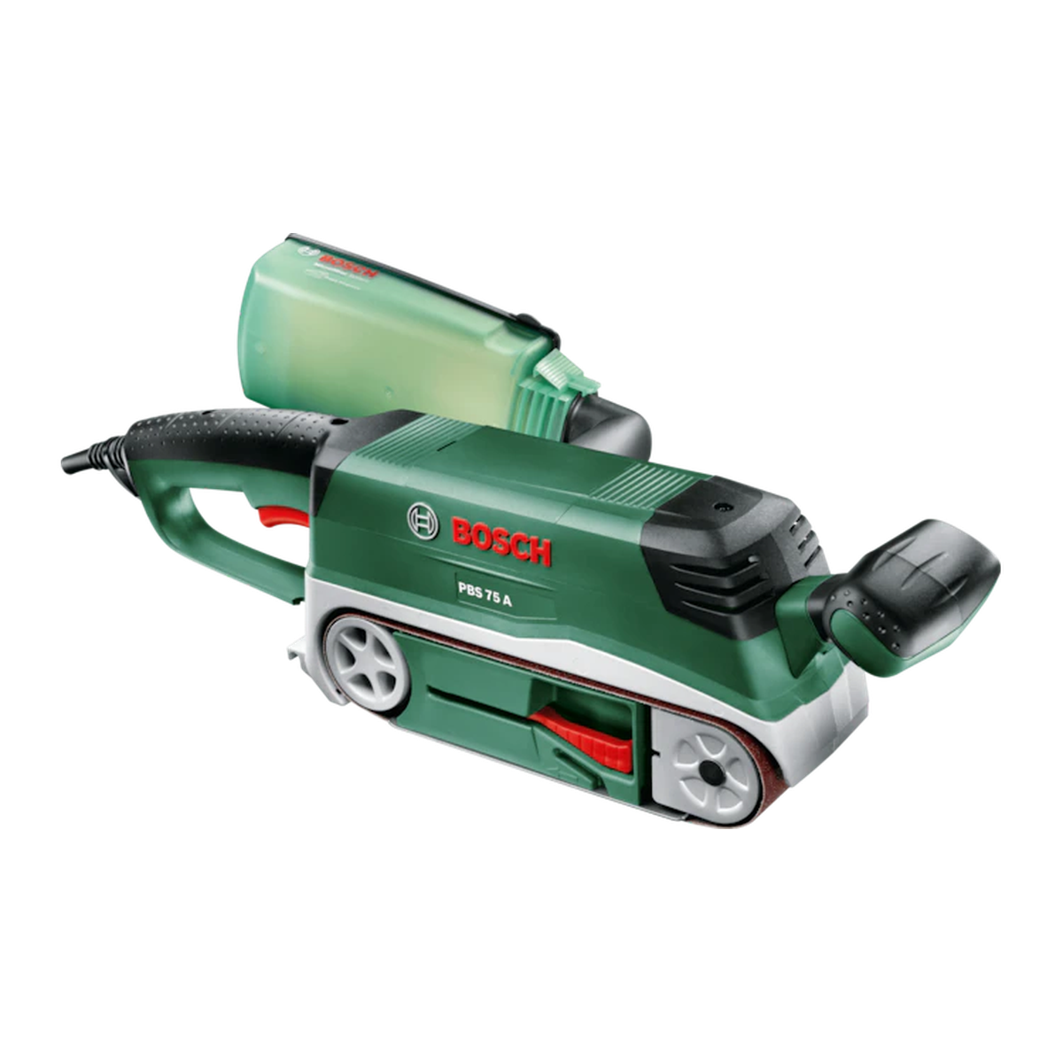 Bosch PBS 75 A juostinis šlifuoklis 710W su ergonomine rankena