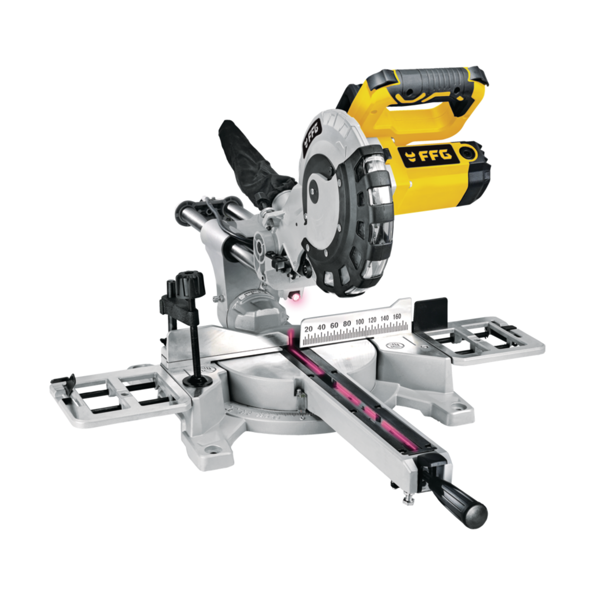 FF GROUP SCMS 210 PLUS skersinio pjovimo staklės su lazeriu ir 210mm disku