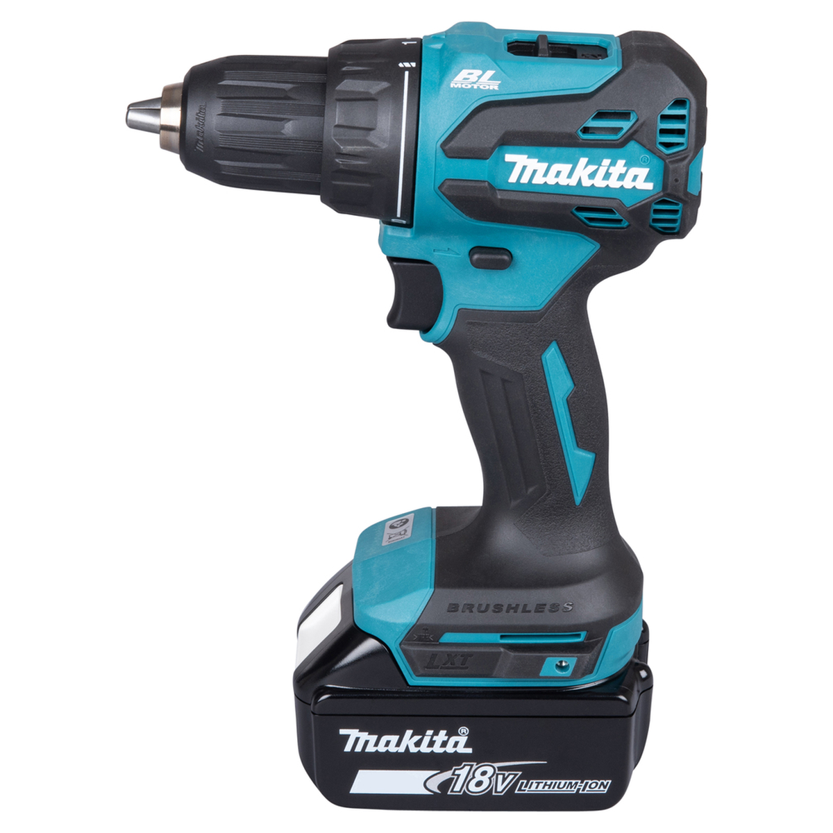 Bešepetėlinis MAKITA gręžtuvas DDF490Z su LED apšvietimu