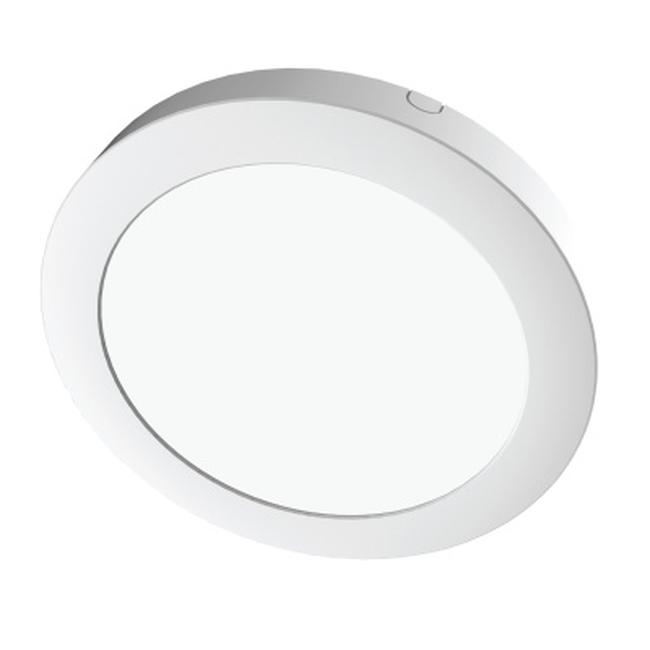 Baltas apvalus LED šviestuvas 24W 2500LM paviršiniam montavimui ant lubų