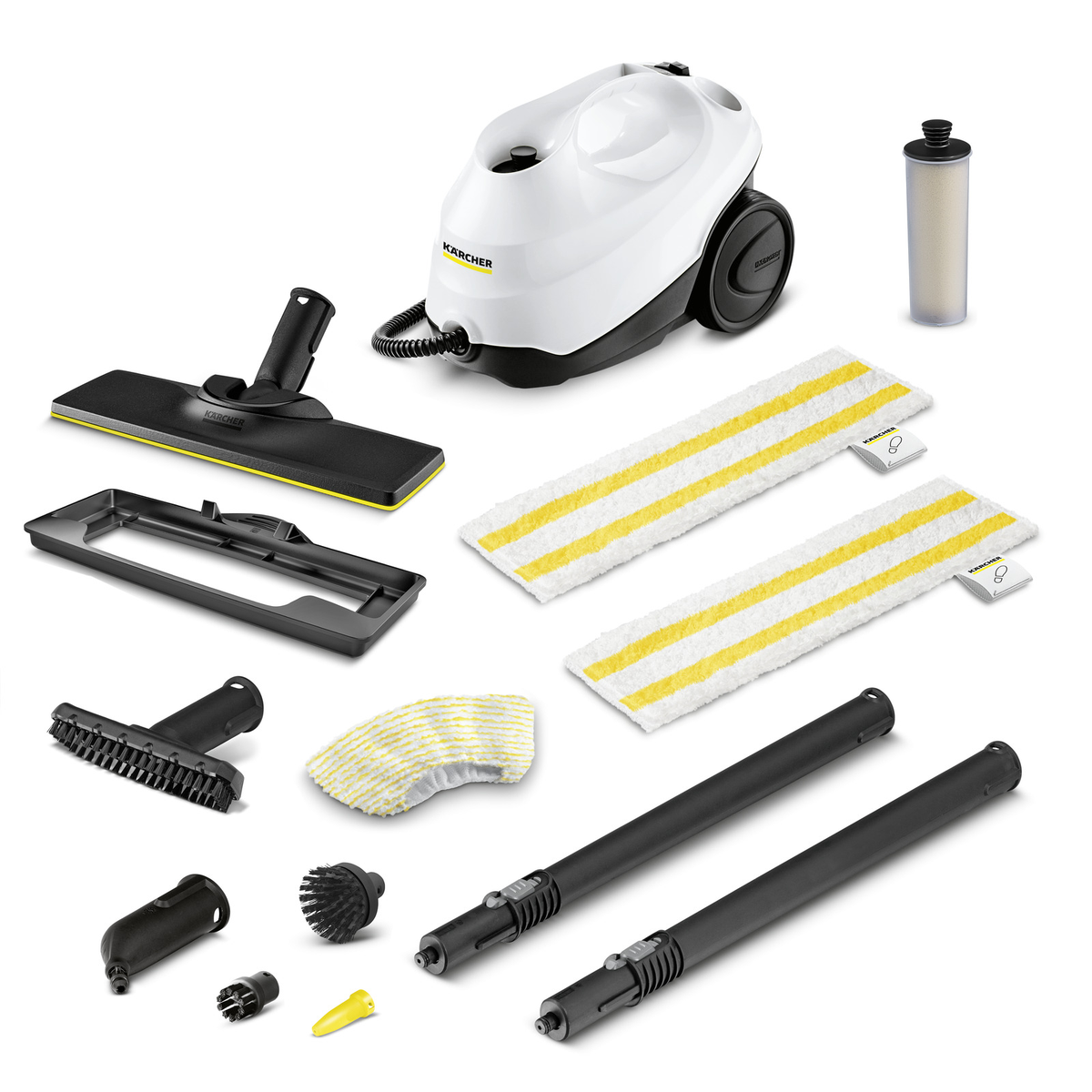 KARCHER SC 3 Easy Fix Plus garo valytuvas su priedais