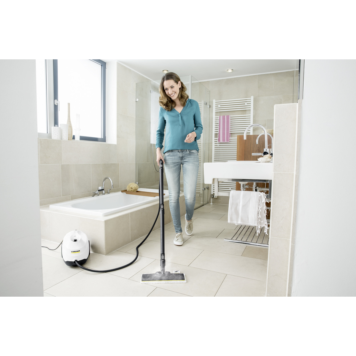 KARCHER SC 3 Easy Fix Plus komplektacija su visais priedais