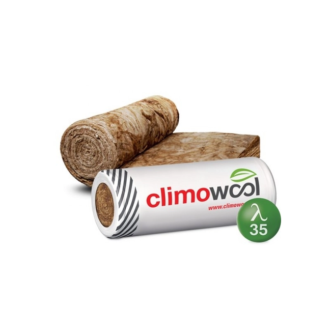 Climowool DF35 vatos montavimas šlaitiniame stoge ir perdangose