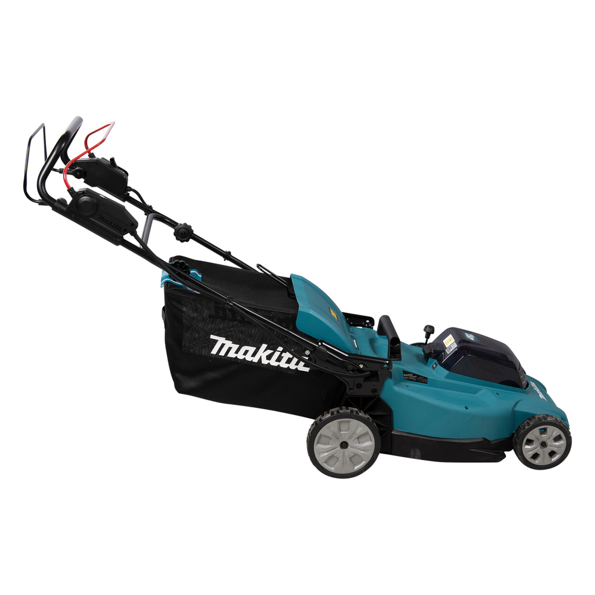 Makita DLM481Z vejapjovės žolės surinkimo krepšys ir valdymo skydelis