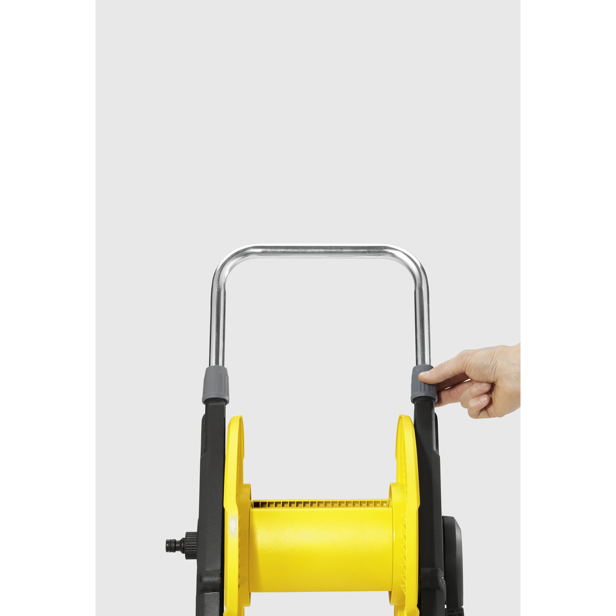 Kompaktiškas KARCHER žarnos vežimėlis su sulankstymo funkcija
