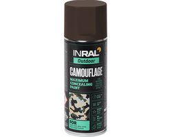 DAŽAI AEROZOLINIAI INRAL CAMOUFLAGE 400ML TAMSIAI RUDOS SPALVOS RAL8027
