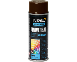 DAŽAI AEROZOLINIAI INRAL UNIVERSAL 400ML ŠOKOLADO SPALVOS RAL8017