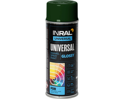 DAŽAI AEROZOLINIAI INRAL UNIVERSAL 400ML TAMSIAI ŽALIOS SPALVOS RAL6009